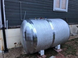 Автономная газификация в Дедовске на базе газгольдера 800 л