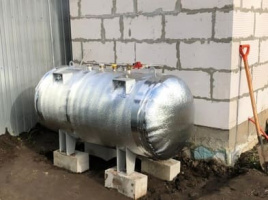 Наземный газгольдер 800 л с утеплением в Дедовске